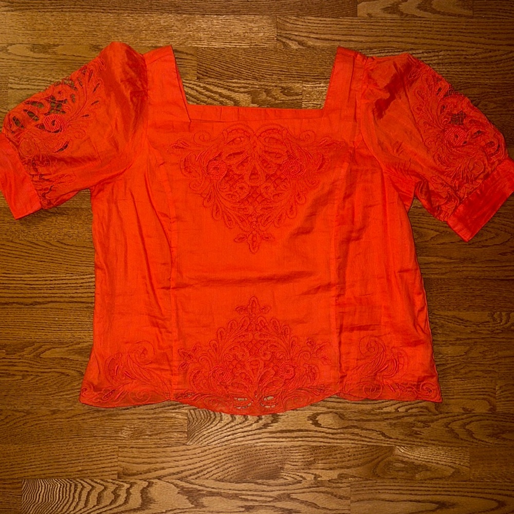 Anthropologie Embroidered Top